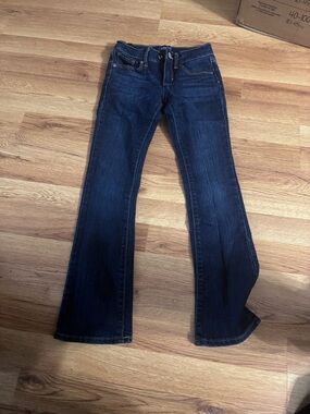 Dark Blue Girls  Bootcut Jeans